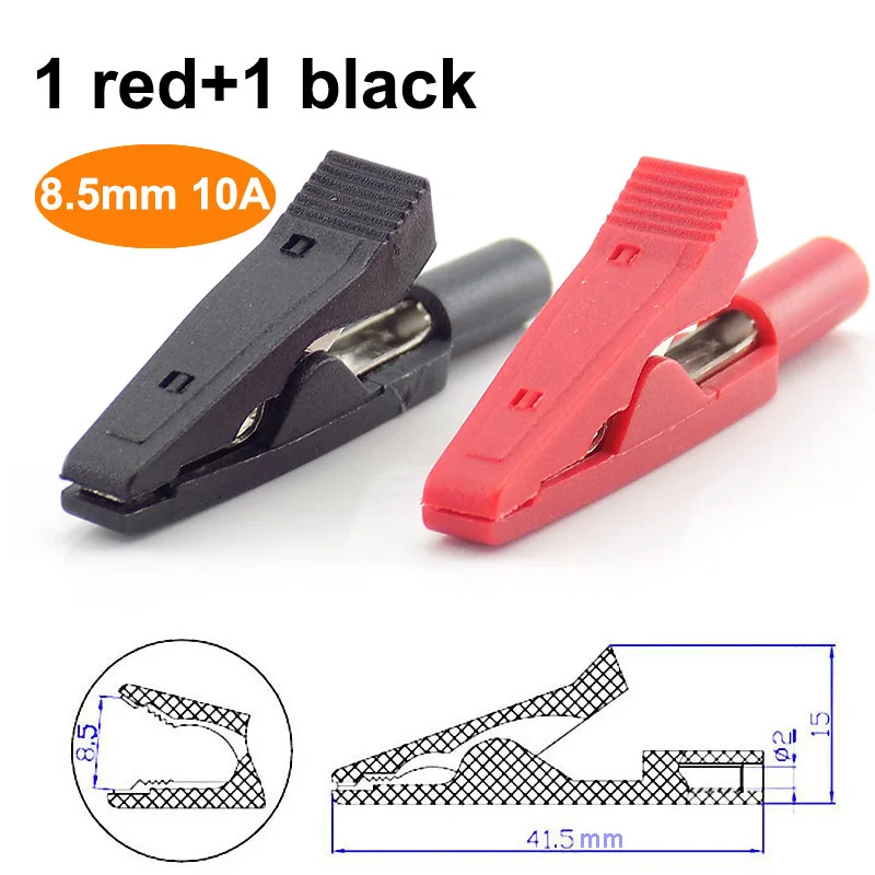 

Banana plug 2mm Connector Cable Crocodile Insulated Alligator Clip Test Probes Adapter Multimeter Alligator Pen Female Test
