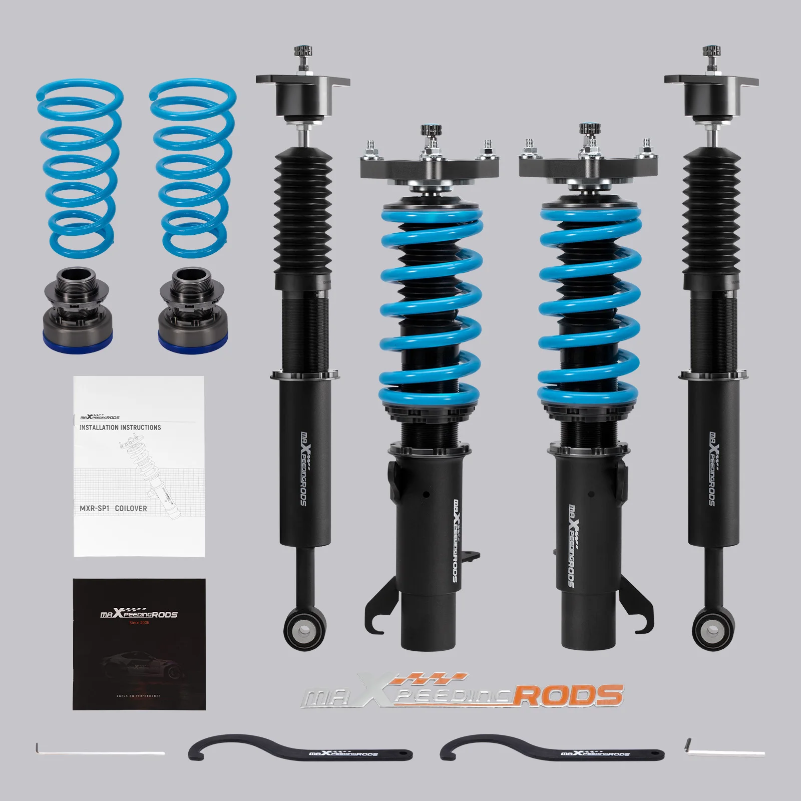 

MaXpeedingrods Adjustable Damping Coilovers Suspension For Ford Focus MK3 11-17 Coilovers Suspension Spring Shock Struts Kit