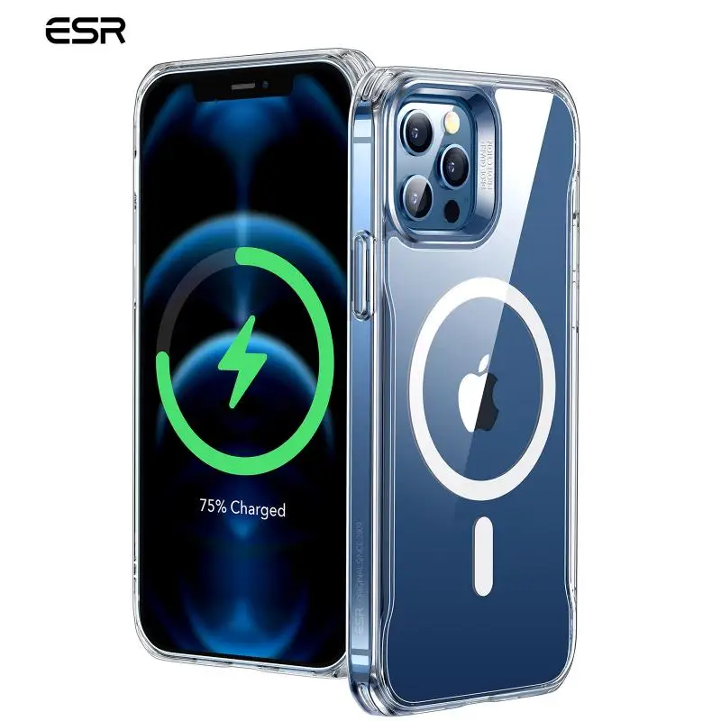 

ESR Magnetic Case for iPhone 12 Pro Max for iPhone 12 Case Transparent Clear Cover for iPhone 12 Mini Support Magnet Charging