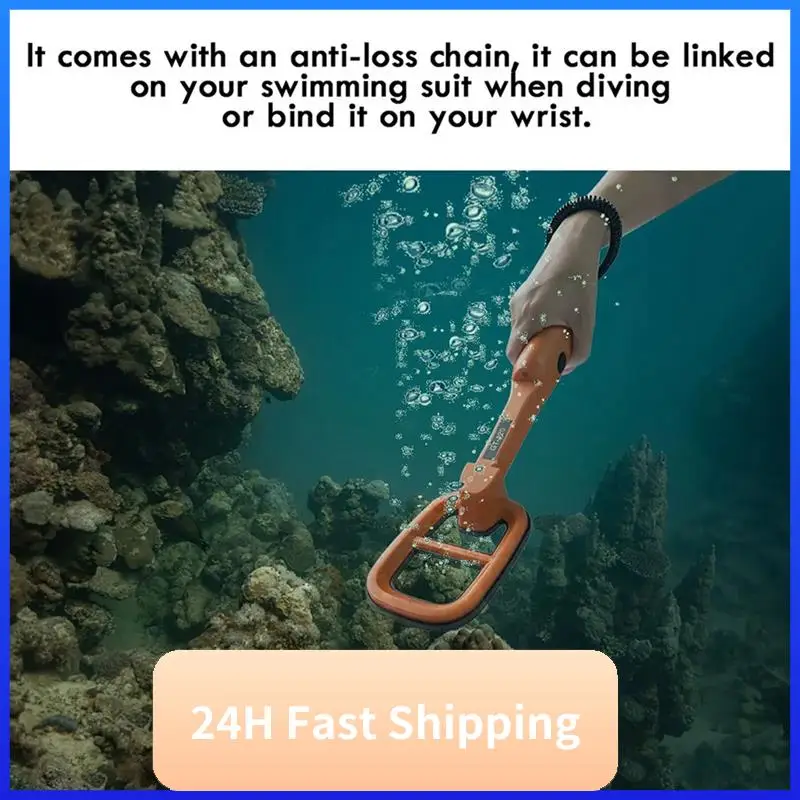 T30C New GT120 Handheld Diving Metal Detector Pinpointer Pointer Probe Waterproof Metal Pinpointing 4.2Inch Search Coil