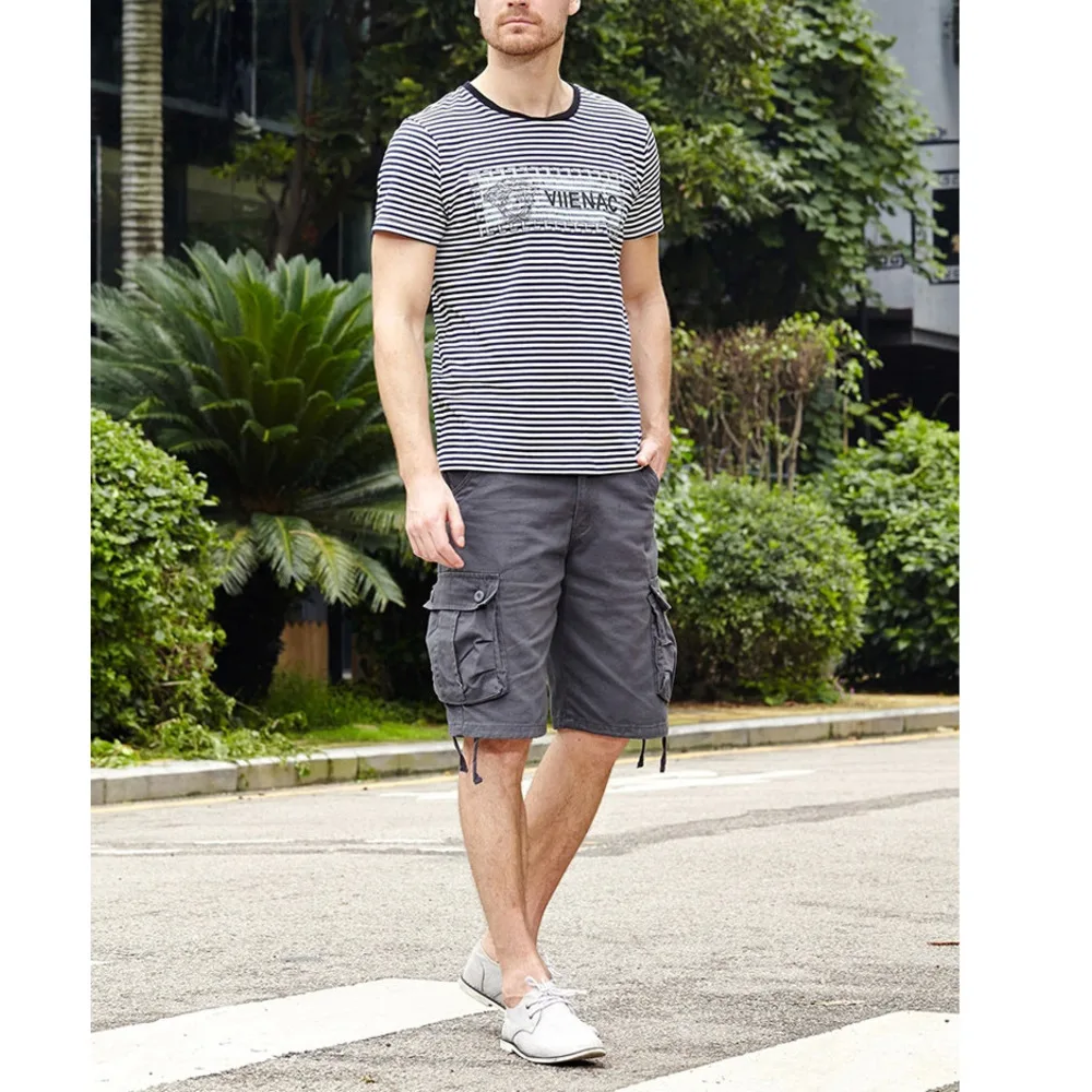 2024 Pantaloncini cargo militari multitasca larghi da uomo estivi 2024 Pantaloncini tattici da uomo in cotone kaki da uomo Pantaloni corti 29-44 Senza cintura_voghion.com