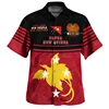 New Vintage 3D Printing The Independent State Of Papua Guinea Flag Shirts Emblem Graphic Short Cool Top Clothes 1