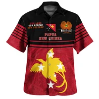 New Vintage 3D Printing The Independent State Of Papua Guinea Flag Shirts Emblem Graphic Short Cool Top Clothes 1