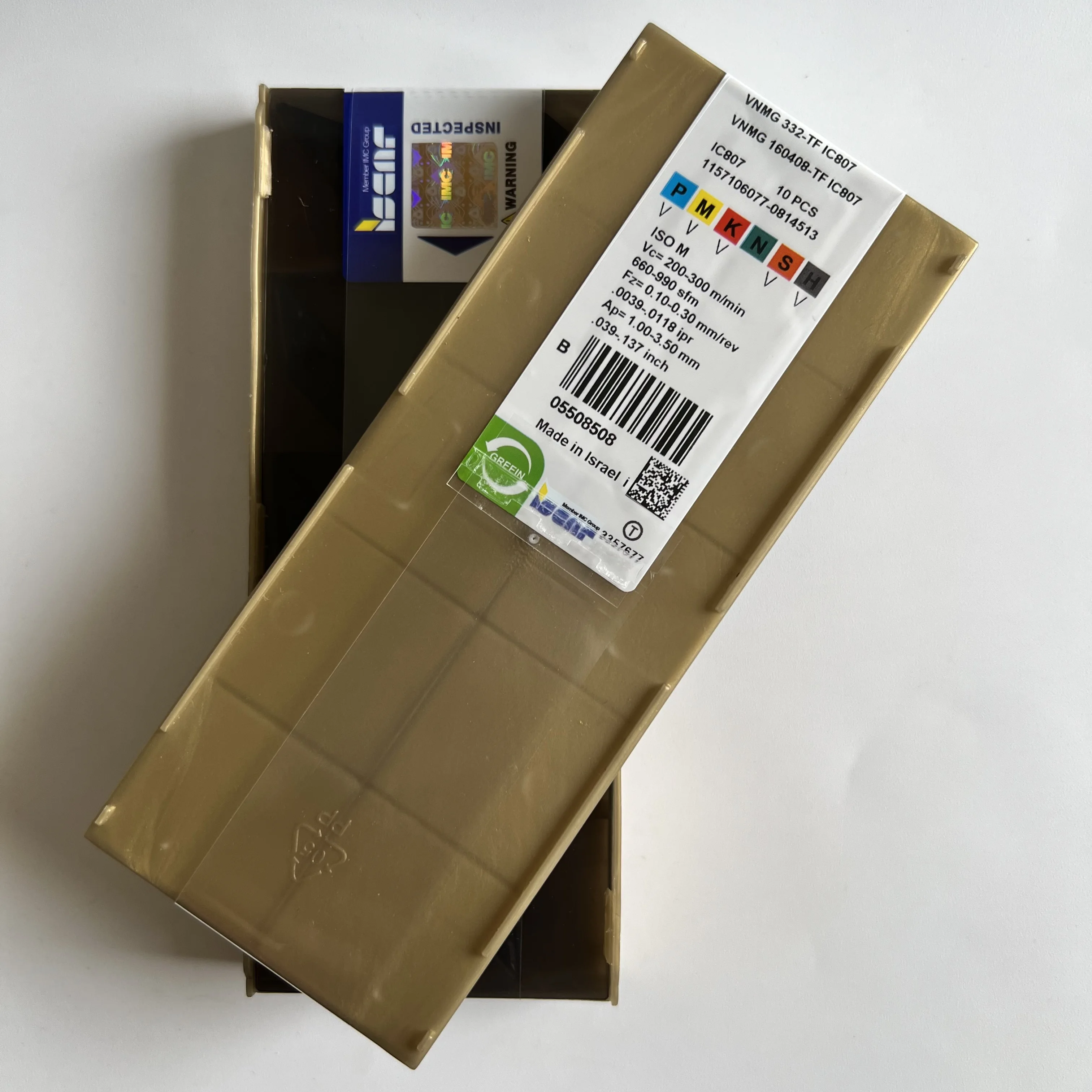 

Carbide blade/10 piece / VNMG160408-TF IC807