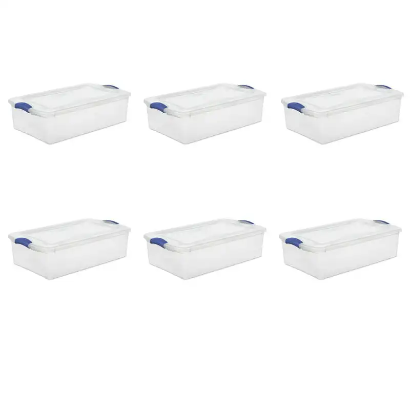 

Qt. Latch Box Plastic, Stadium , Set of 6