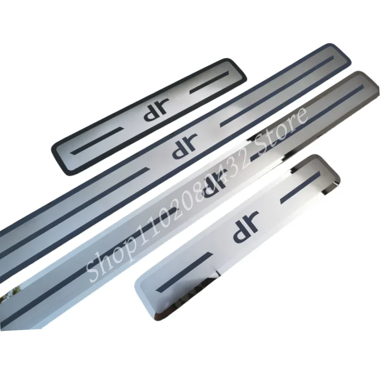 Stainless Steel Auto Door Sill Scuff Plate Anti-Kick Pedal Trim Protect for Chery dr 4.0 dr 5.0 6.0 car door sill scuff plate