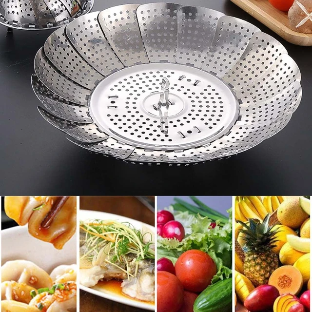 Vegetable Steamer Basket, Premium Stainless Steel Veggie Steamer