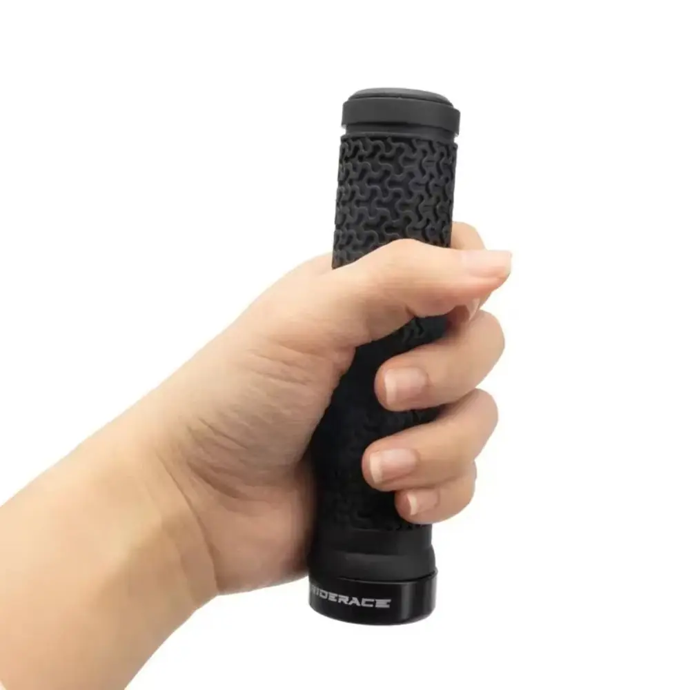 MTB Cuffs Aluminum Alloy Lock Ring Bicycle Handlebar Grips Anti-slip Damping Bike Handle Grip Bicycle Part