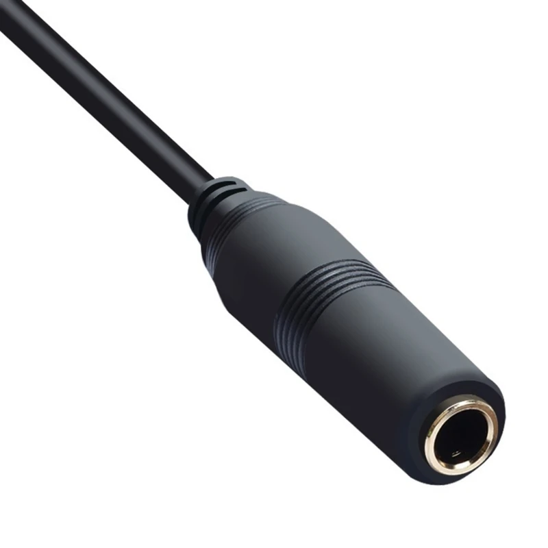 6.35mm Klinken Verlängerungskabel - Rechtwinkliger Stecker Auf Buchse Für Audio