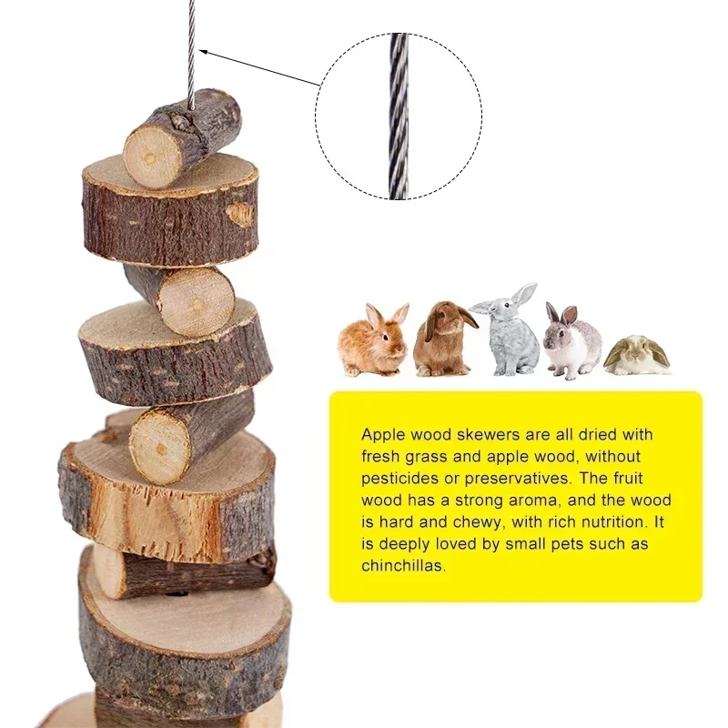 Wooden Sticks for Small Pets Natural Chew Toys