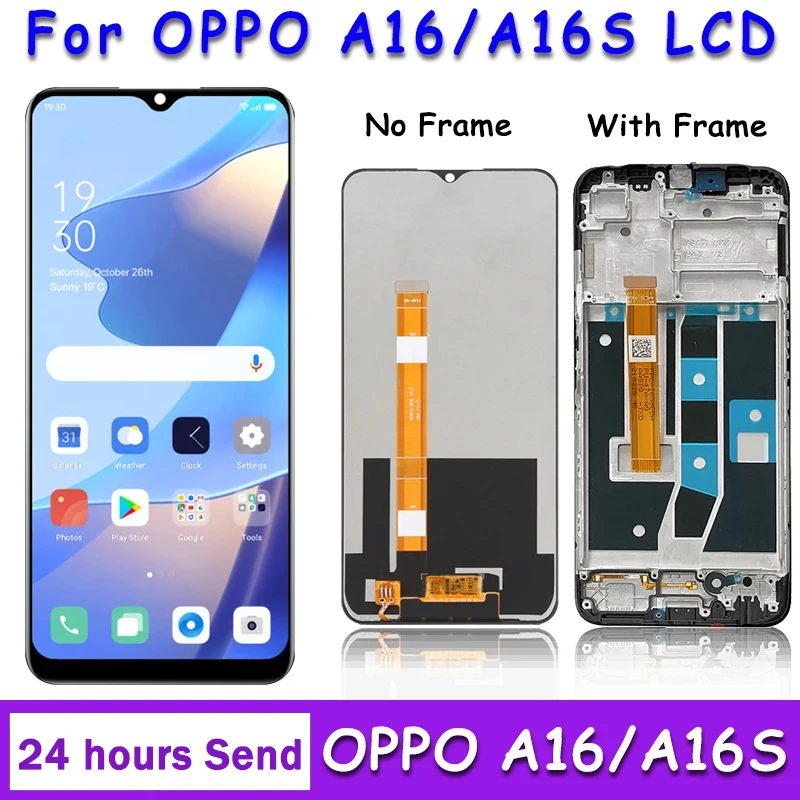

Оригинальный ЖК-дисплей 6,52 дюйма для Oppo A16 CPH2269, дисплей кодирующий преобразователь сенсорного экрана в сборе, замена для Oppo A16s CPH2271 LCD