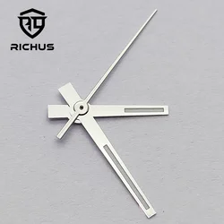 Luxury Silver, Gold, and Rose Gold Watch Hands with Green Luminous Finish (Silver)