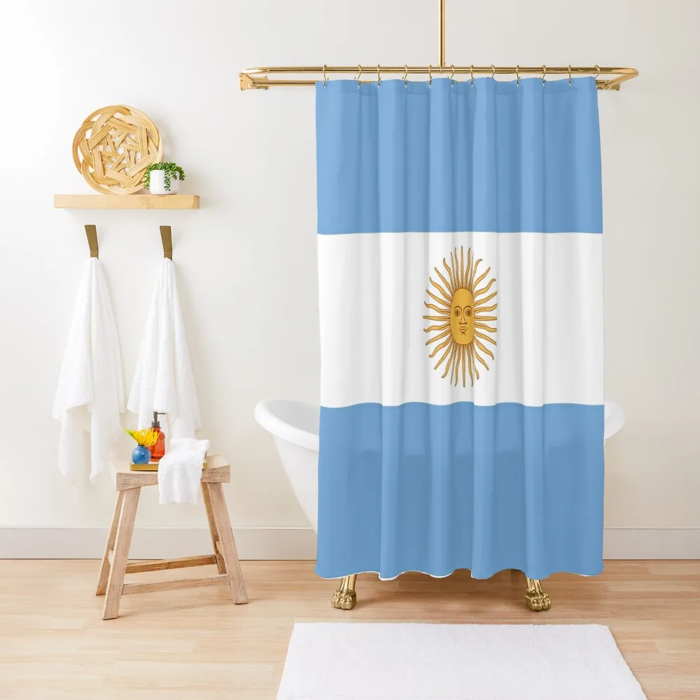 

Argentina Flag Shower Curtain Shower For Bathroom Bathtub Cute Shower Curtain