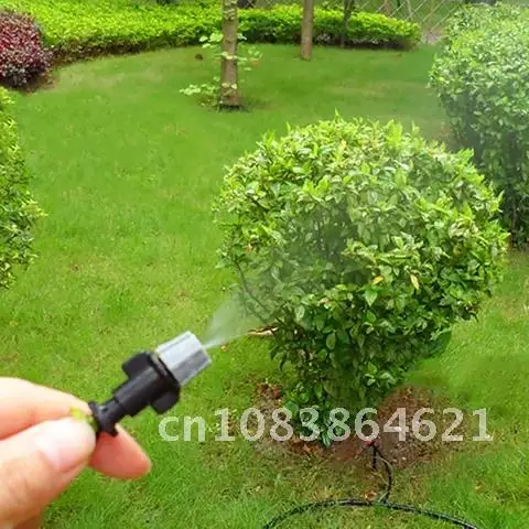 

Mist Gray Nozzle System Irrigation Agriculture Spray Greenhouse Micro Irrigation Water Spray with 6 mm Interface 20 Pcs