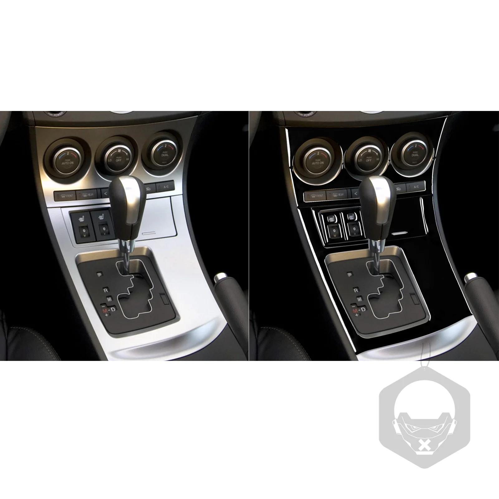 Per Mazda 3 Axela 2010 2011 2012 2013 Velocità 3 Accessori Auto Plastica Nero Interni Auto Cambio Aria Condizionata Trim Adesivo - Image 2