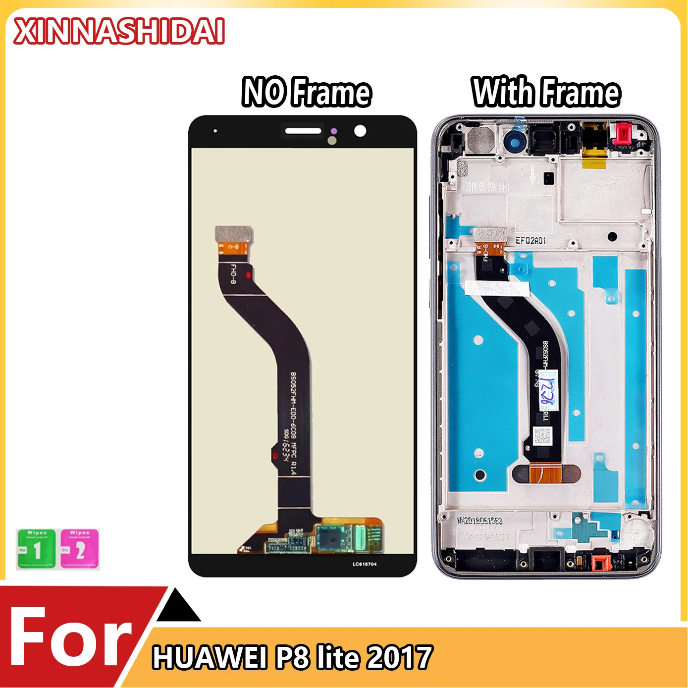 Pantalla LCD táctil para móvil, montaje digitalizador de repuesto para Huawei P8 Lite 100%, 2017 probado, 2017| | - AliExpress