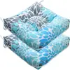 Outdoor Seat Cushions Waterproof Patio Chair Pillows Set of 2 Durable Comfort Garden Pool Living Room 2