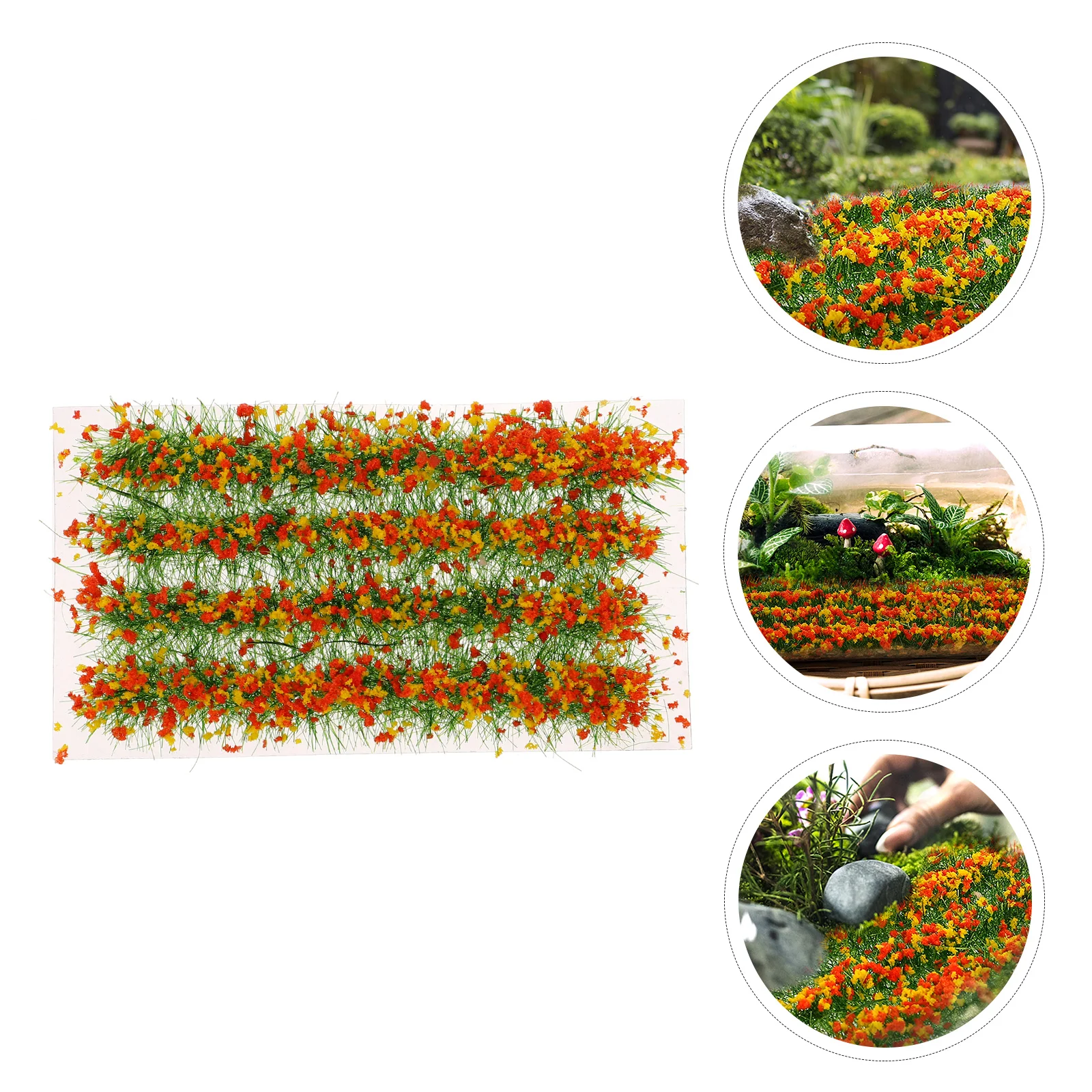 

1 Box Flower Cluster Static Flower Tufts DIY Miniature Flower Vegetation Groups for Models Train Railroad Scenery Sand Table