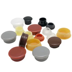 100/50/20/10pcs Colour Round Plastic Cover Furniture Panel Hole Plug Screw Trim Cover Door And Window Security Door Plugging