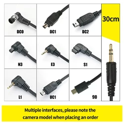 Pixel Wireless Wired Timer Cable Remote Control Shutter Release DC0 DC2 N3 E3 S2 For Canon Nikon Sony Camera Accessories