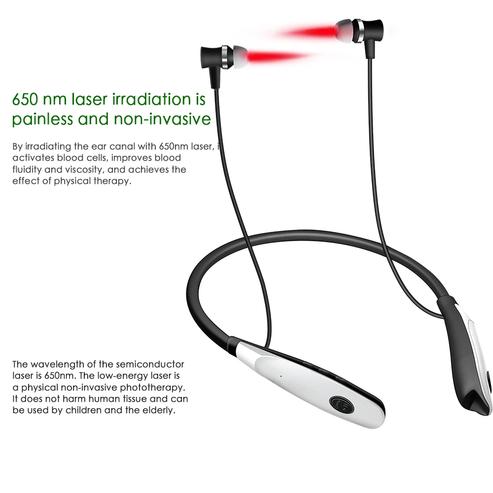 Rechargeable 650nm Laser Ear Irradiator for Tinnitus Relief