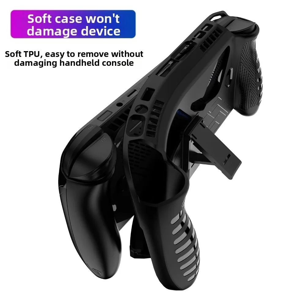 Shockproof Anti-Slip Ergonomic Game Console Case with Kickstand