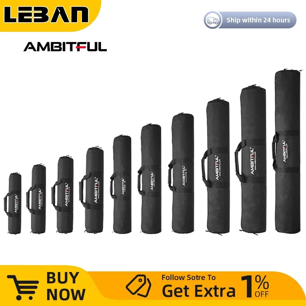 50cm - 125cm 패딩 카메라 모노 포드 삼각대 운반 가방 케이스 라이트 스탠드..