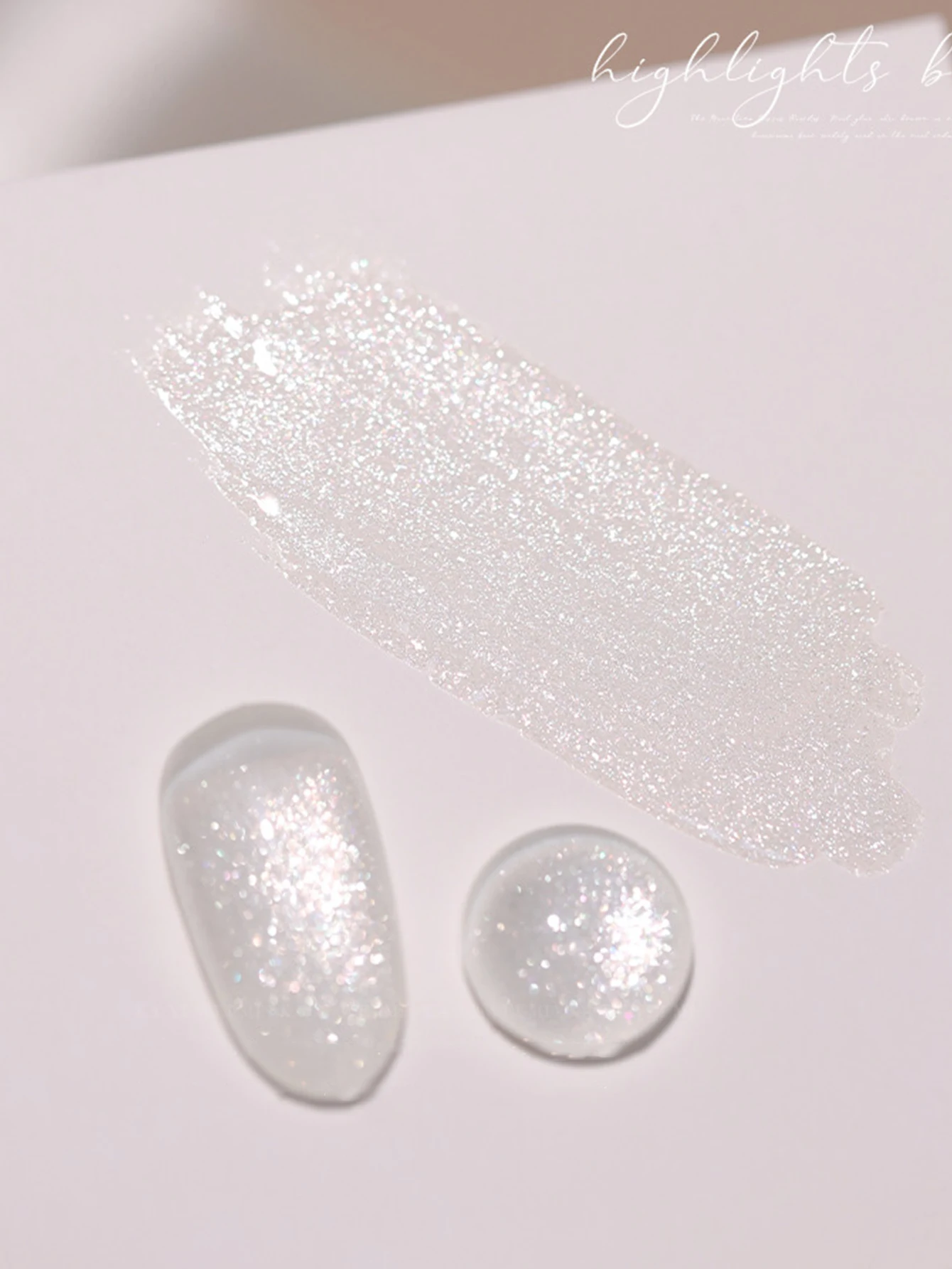 MIANEL 12ML/PCS  Milk White Gel Nail Polish, High Gloss Light Bulb Fine Glitter Powder Nail Polish New Style All-match White gel 3