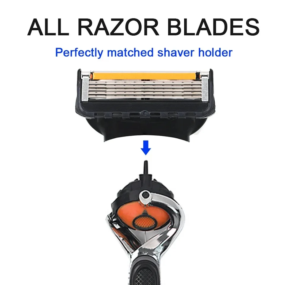 Manual shaver 5-layer stainless steel classic washable replaceable blade
