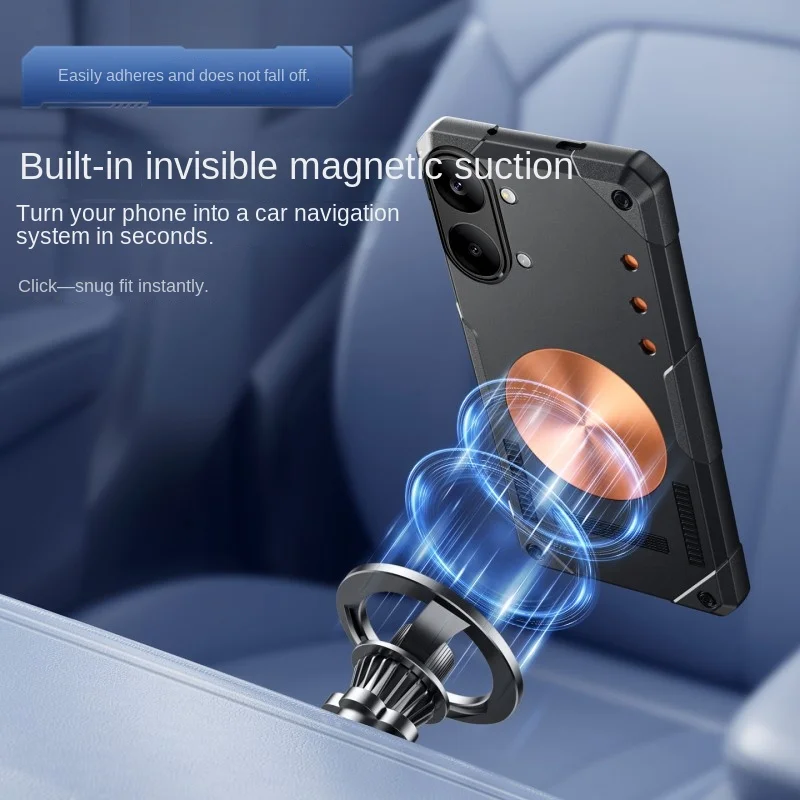 Silicone Phone Case with Magnetic Adsorption & Heat Dissipation Functions
