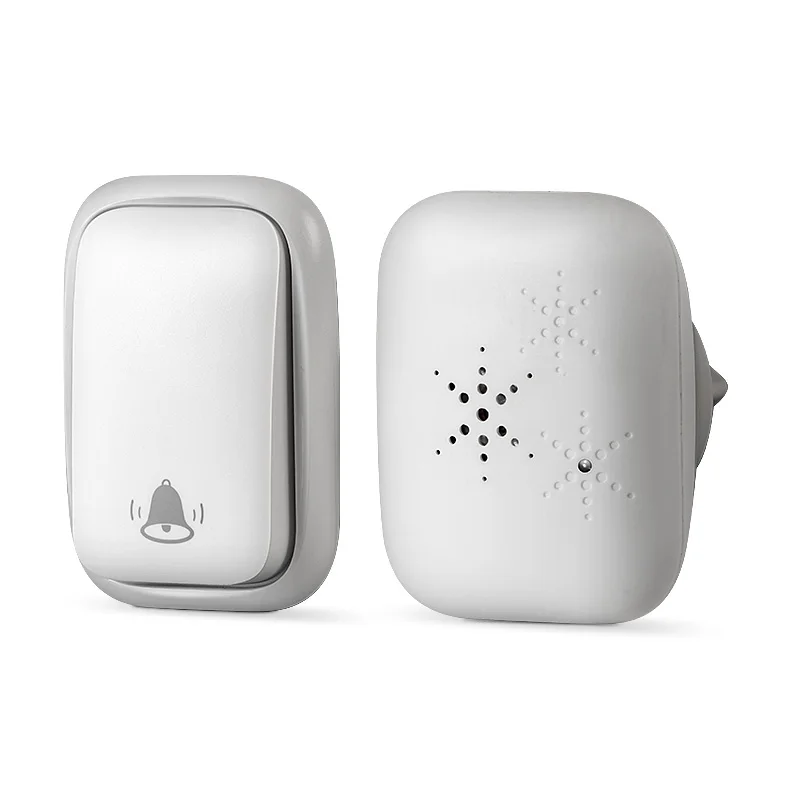 

UK wireless doorbell Hong Kong Macau smart door clock waterproof self-generating button European standard EU optional with mute