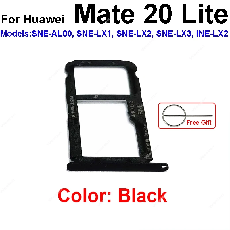 Sim Card Tray Holder For Huawei Mate 20 Lite Sim Reader Card Slot