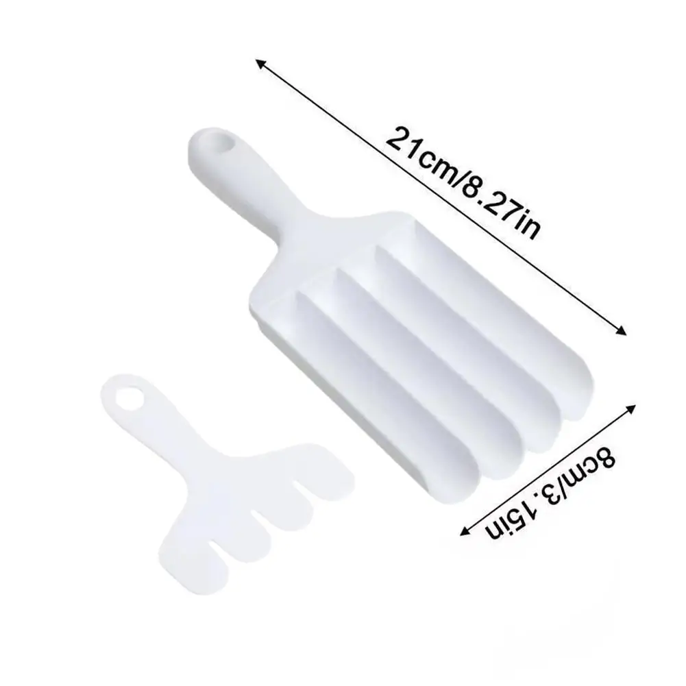 Triple Meatball Maker Plastic Kitchen Tool 22x8cm Non-stick Scoop Creative Fish Ball Mold White Heat Resistant DIY Cooking Gift