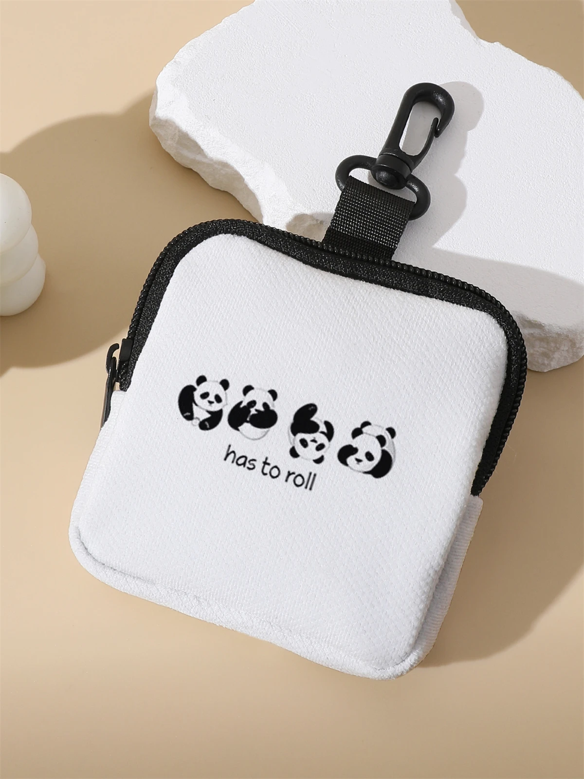 One panda patterned large capacity coin wallet, digital printed coin wallet, and storage bag are ideal choices for gifs
