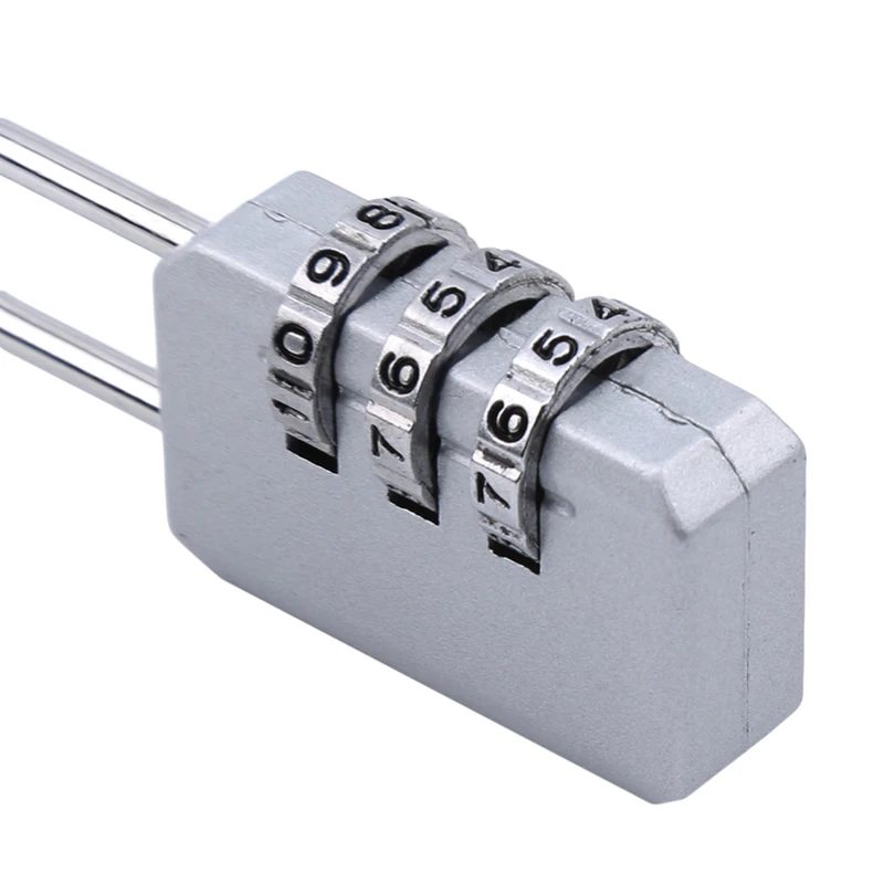 Mini Padlock Security Padlock Travel Padlock Luggage Padlock Digit Combination Lock Combination Lock 3 Digit Number Combination Pad Lock Outdoor Waterproof Suitcase Luggage Security Coded Zinc Alloy Code