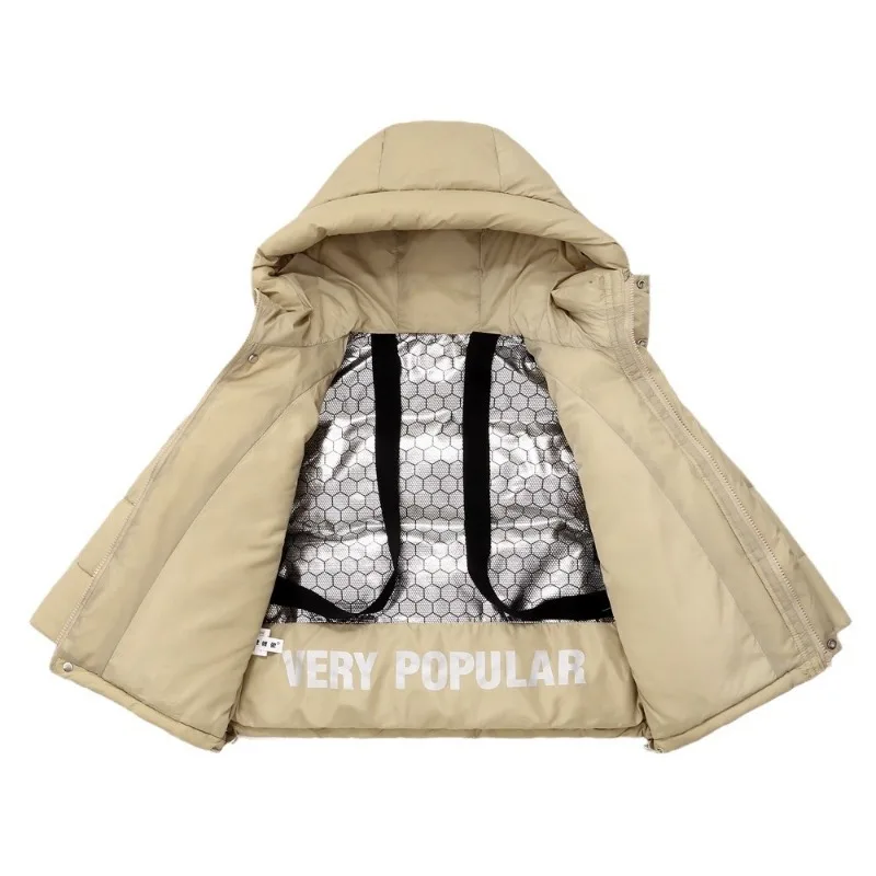 Down Coat Jacket Cotton Windbreak Cartoons Warm Thicken Winter Skiwear Ten Degrees Below Zero Children's Clothin Winter Children