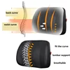PU Leather Car pillow Lumbar Cushion Chair Pillow Auto Back Pillow for Car Travel Memory Foam relief Back Pain fill the gap 3