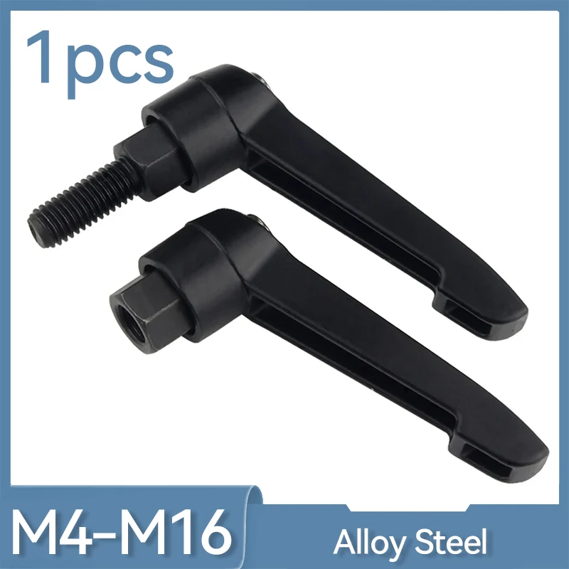 M4 M5 M6 M8 M10 M12 M16 Clamping Lever Machinery Adjustable Handle Locking External Male Thread Knob Alloy Steel adjustable handle knob