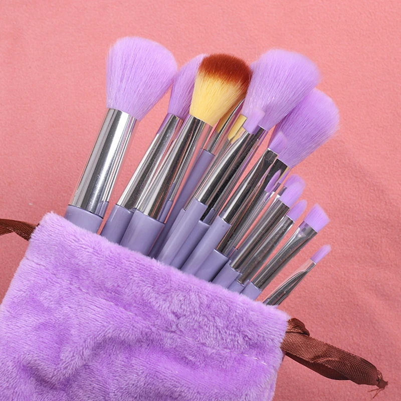 13pcs Makeup Brushes Set Eye Shadow Foundation Women Cosmetic Brush Eyeshadow Blush Beauty Soft Make Up Tools Bag 4