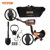 VEVOR Metal Detector for Adults & Kids 10Inch Waterproof Search Coil with LCD Display 7 Modes Adjustable 41''-52'' Aluminum Stem 1