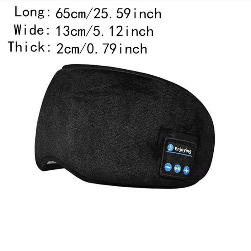 Smart Sleep Mask Patch And Bluetooth Wireless Headphone 3D Sleep Mask Aid And Light-blocking Eye Cover