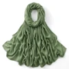 185*75 cm musulman Modal Hijab rayonne coton châles pour femmes mince plaine écharpe grande taille foulard islamique Turban bandeau