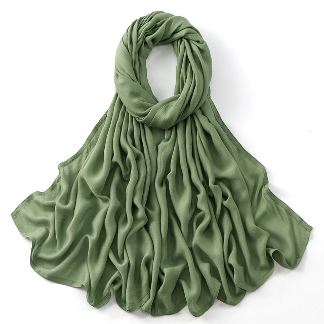 185*75 cm musulman Modal Hijab rayonne coton châles pour femmes mince plaine écharpe grande taille foulard islamique Turban bandeau