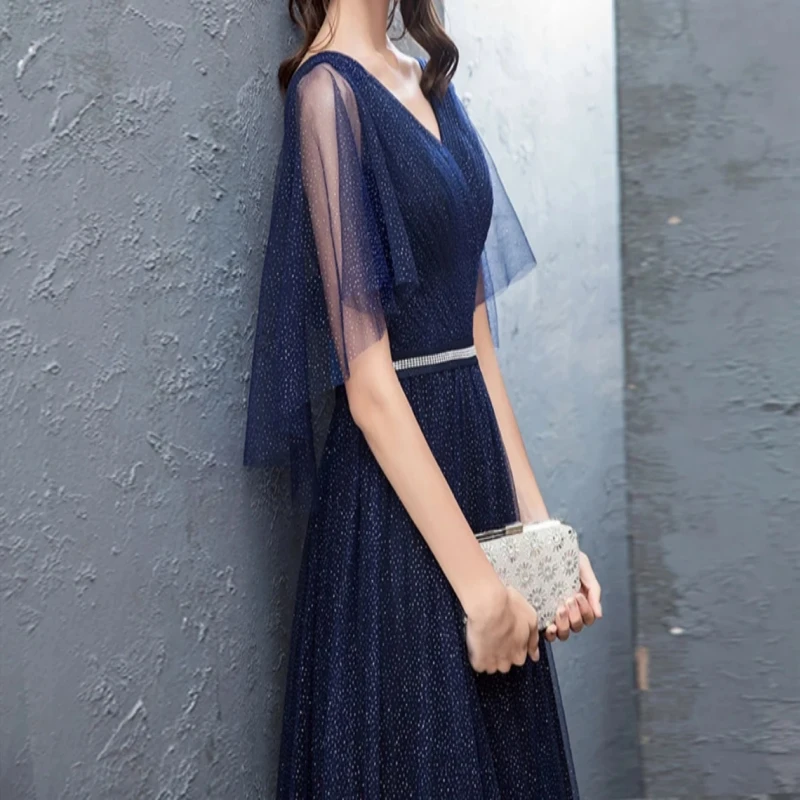 

A line Lace Evening Gowns Party Dresses Sleeveless Formal Bridesmaid Long Prom Dress