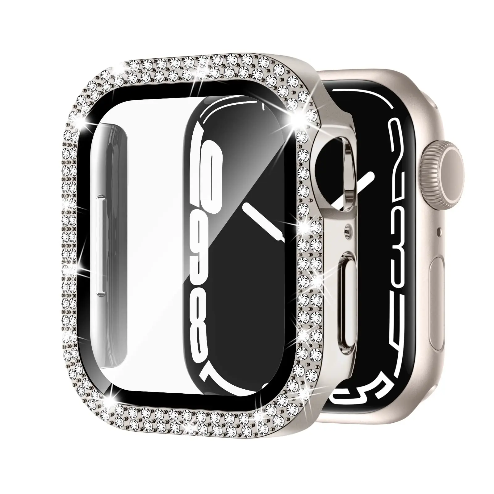 Luxury Bling Glass-Diamond Apple Watch Bumper Protector