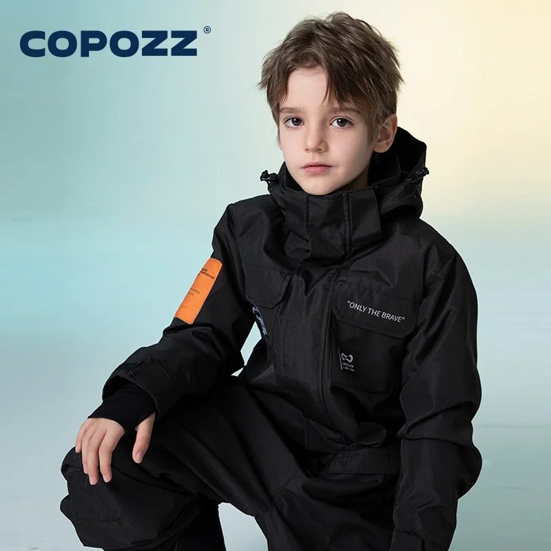 Kids Snow Suit Children Snowsuit Kids Ski Suits One Piece Jumpsuits Overalls Outdoor Sports Snowboarding Snow Suit For Boys And Girls