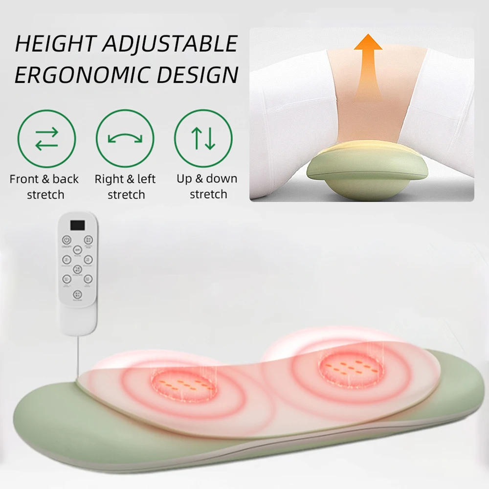 Electric Lumbar Massager Waist Back High-Frequency Vibration Massager Waist Spine Support Airbag Traction Massage Machine