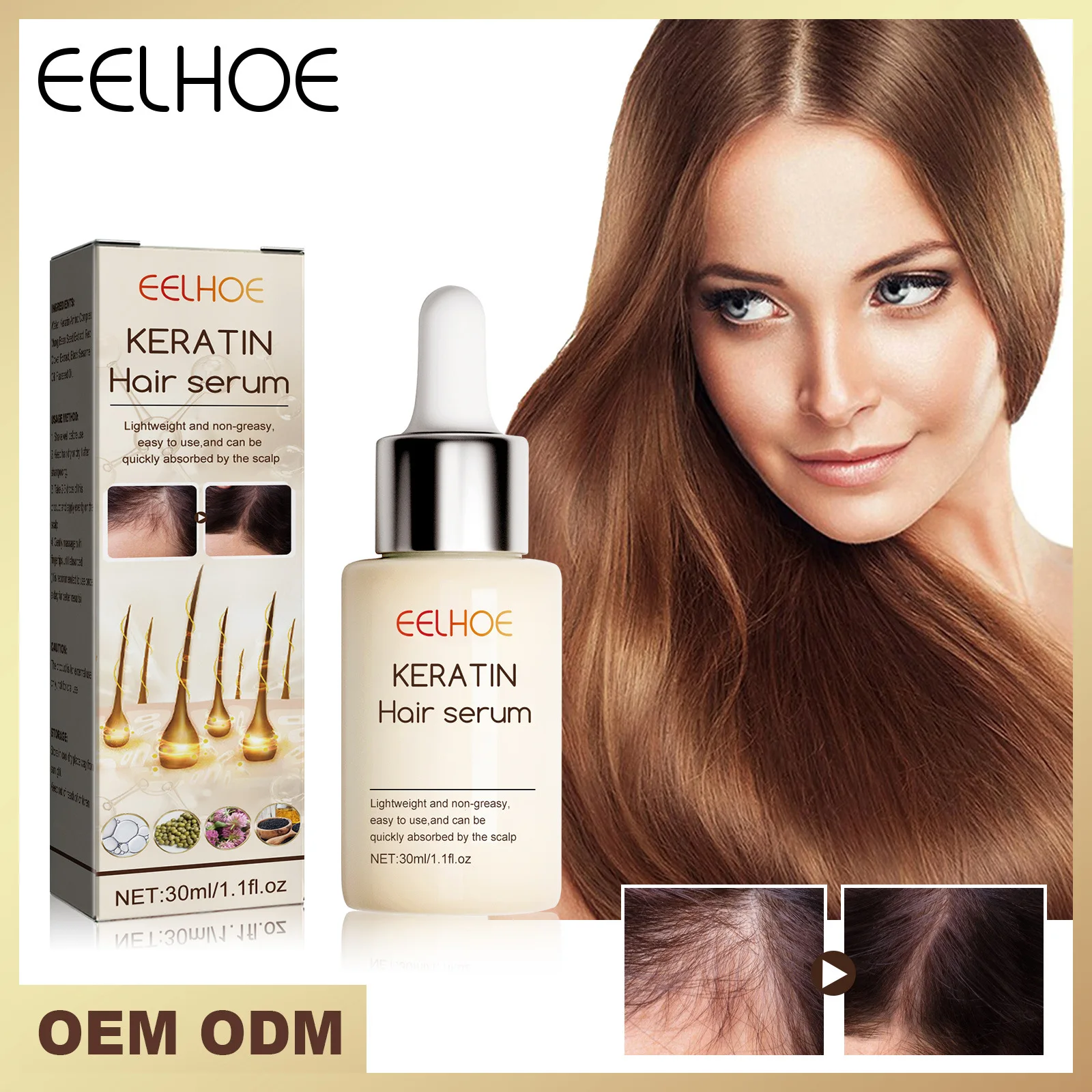 

New Biotin Fast Hair Growth Oil Hair Regeneration essence Hair Thinning Treatment Hair Growth Fluid Anti alopecia for Women Men