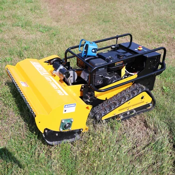Personalizzato 2025 l'ultimo robot telecomandato cingolato tosaerba Flail 800/1000mm larghezza di taglio frutteto da giardino robotico