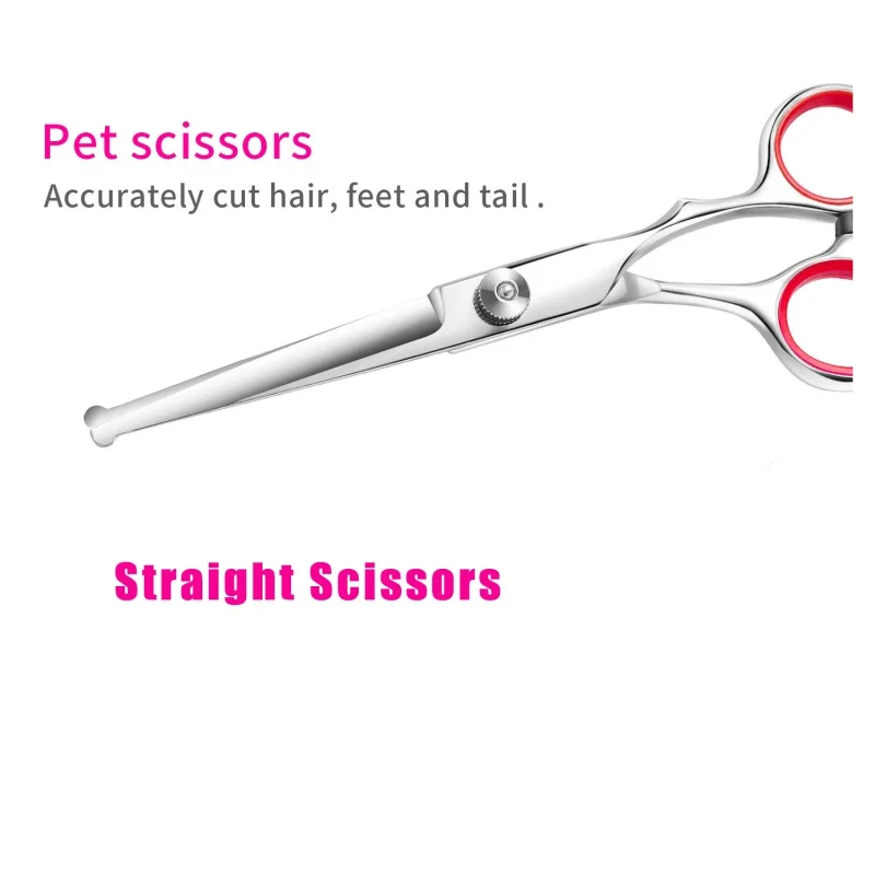 Dog Grooming Scissors Kit Hairdressing Scissors Pet Grooming Set Stainless Steel For Cats And Dogs